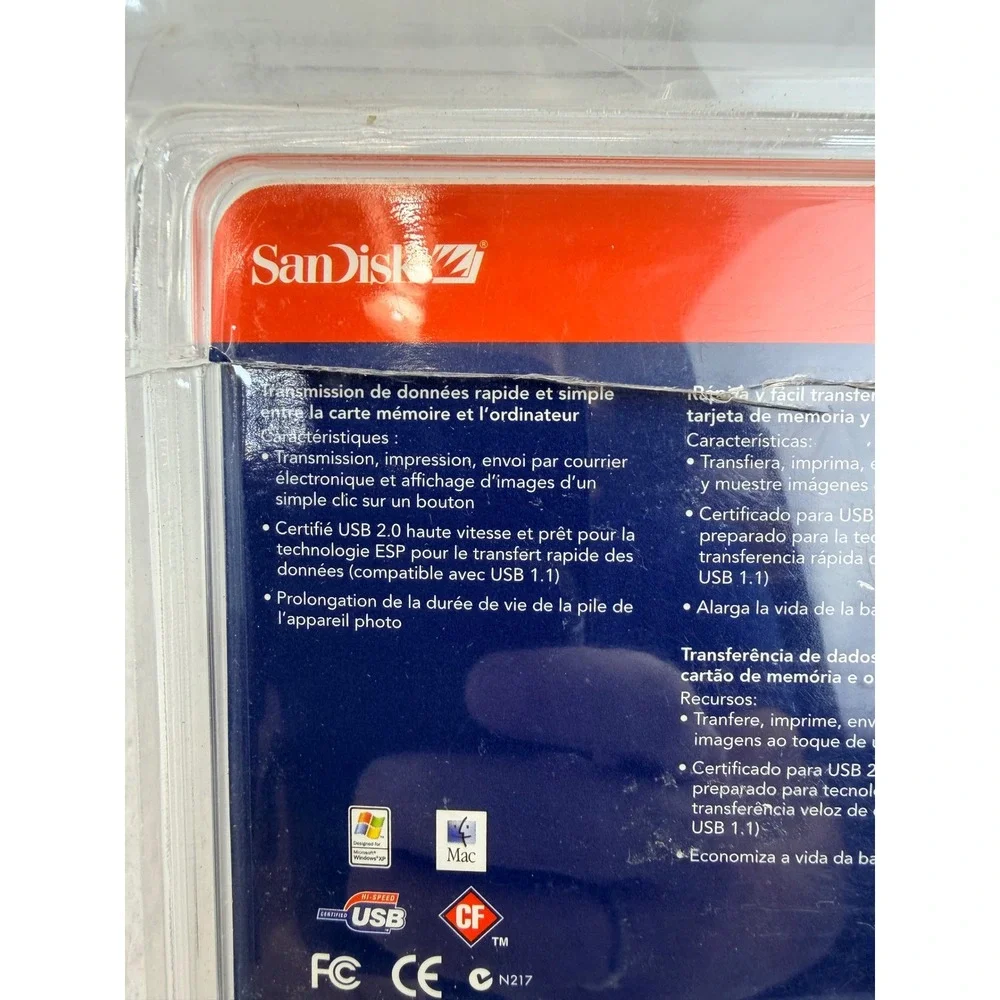 SanDisk ImageMate USB 2.0 CompactFlash CF Card Reader Writer New Open Package